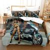 Super Cool Motorcycle AU Queen 210x210cm Bedding Duvet Cover Sets Kids,twin Full Queen King Bedroom Set Bedclothes 100% Quality