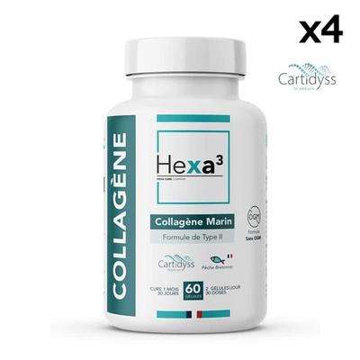 60 капсул Французский морской коллаген типа II CARTIDYSS, 4 коробки
