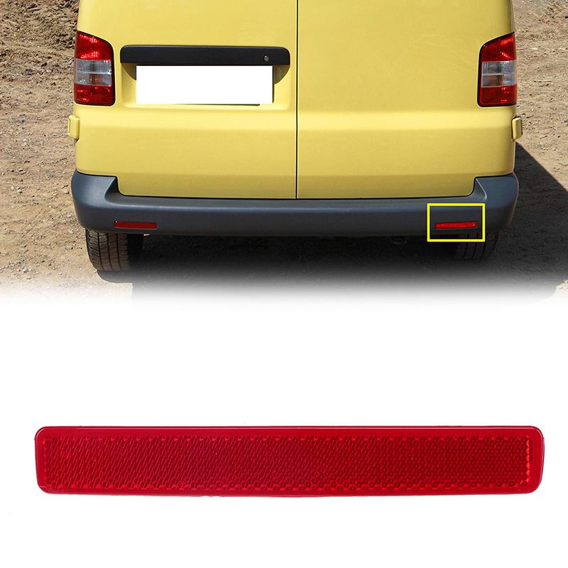 Красный отражатель заднего бампера для VW Caravelle (Т5) 2003-2015 7E0945105C 7E0945106C