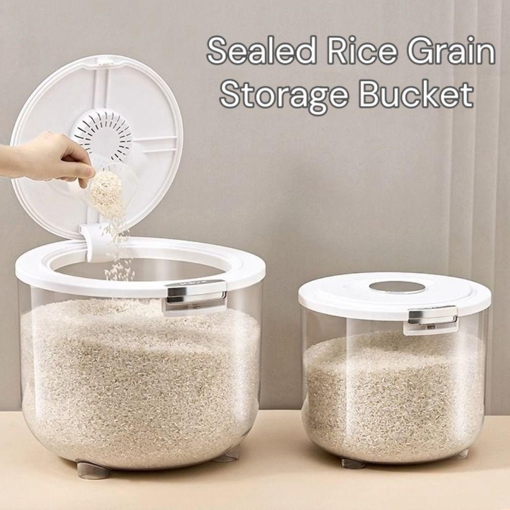 Ведро для риса 5/10 кг, Защищенный от насекомых контейнер для хранения зерна, Новая банка для хранения риса, Кухонная утварь