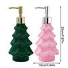 Christmas Soap Dispenser, Resin Green And Pink Holiday Christmas Tree Hand Dish Soap Dispenser