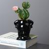 Писающий мальчик Суккулент Керамический цветочный горшок Простой Креативный Настольный Маленький Кактус Цветочная Орнамент