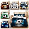 Футбольное домашнее постельное белье Односпальная кровать Двуспальная кровать Полноразмерная наволочка и пододеяльник с 3D-печатью 2/3 комплекта постельного белья для спальни