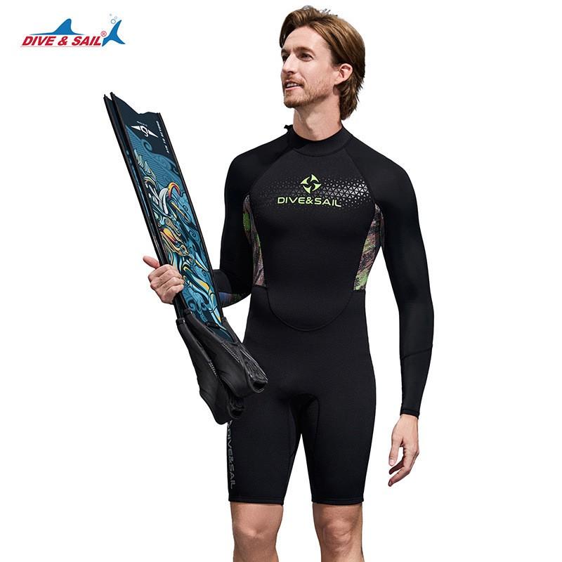 1.5mm Full-Body Wetsuit Men Women UV Protection Thermal Insulation Surfing Diving Snorkeling Swimming