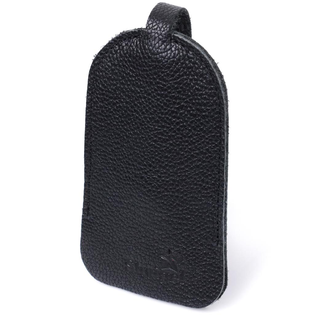 Spacious Key Holder SHVIGEL Key Wallet 15313 Made of Genuine Leather Black