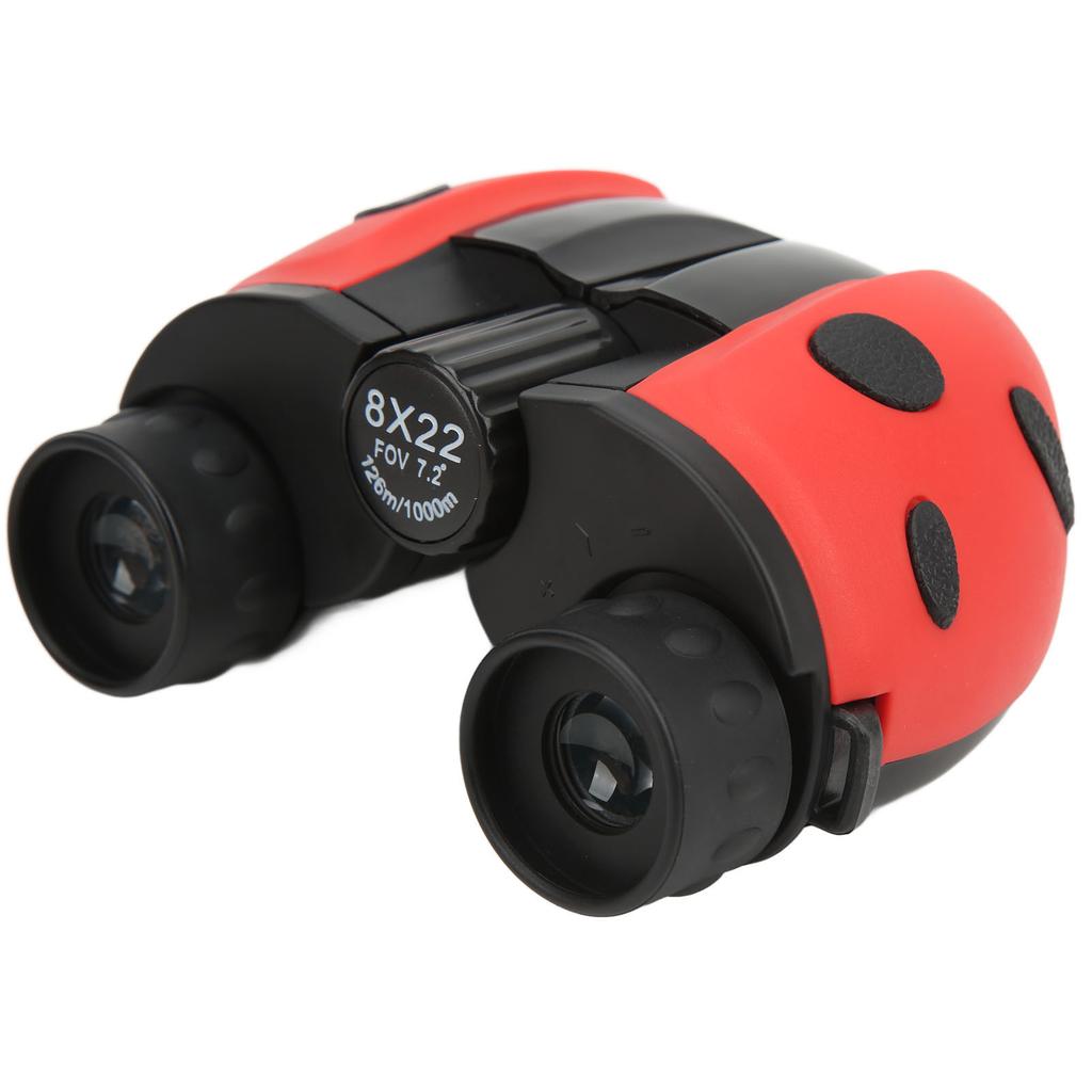 Kids Binoculars 8X Magnification Beatle Design Optical HD Glass Optical Lenses Mini Binoculars for Camping Hiking Sport