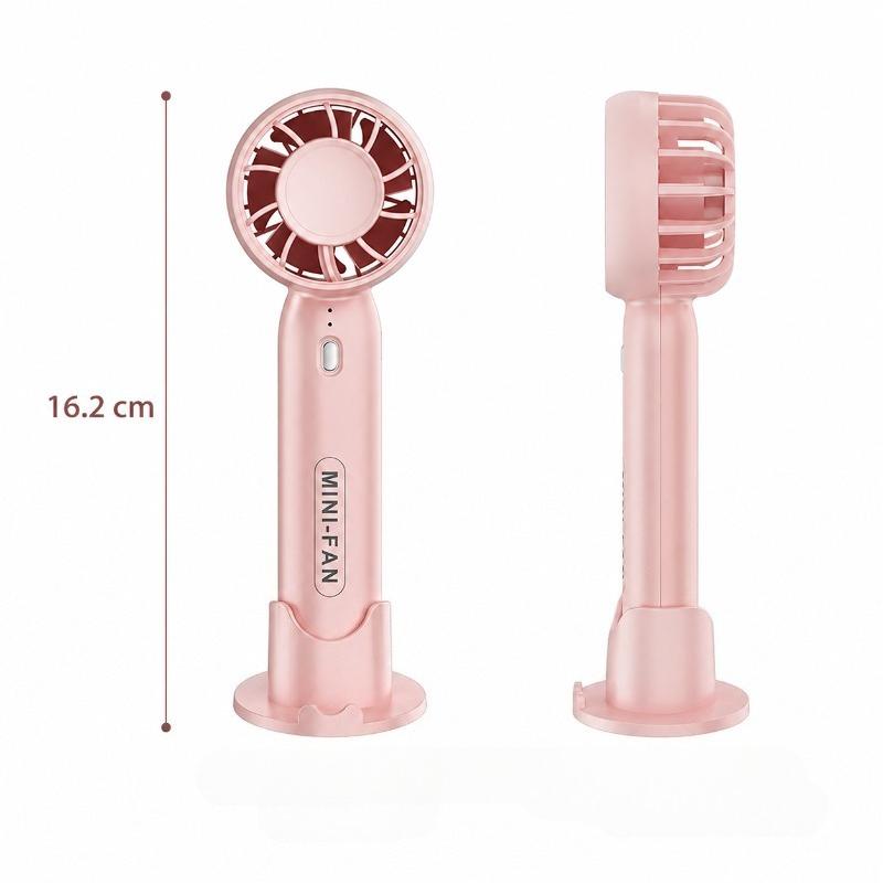 Handheld Fan USB Rechargeable Desk Fan Strong Wind Mini Cooling Fan Quiet Small Air Cooler Suitable for Indoor and Outdoor
