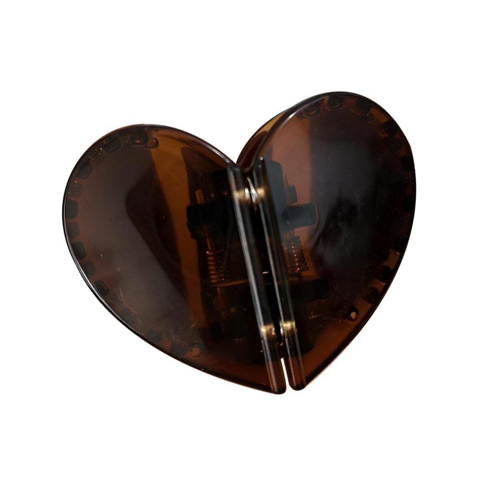 Heart-shaped Flat Magnetic Hairs Clip Non-Slip Styling Clips Women Hair Styling Tool