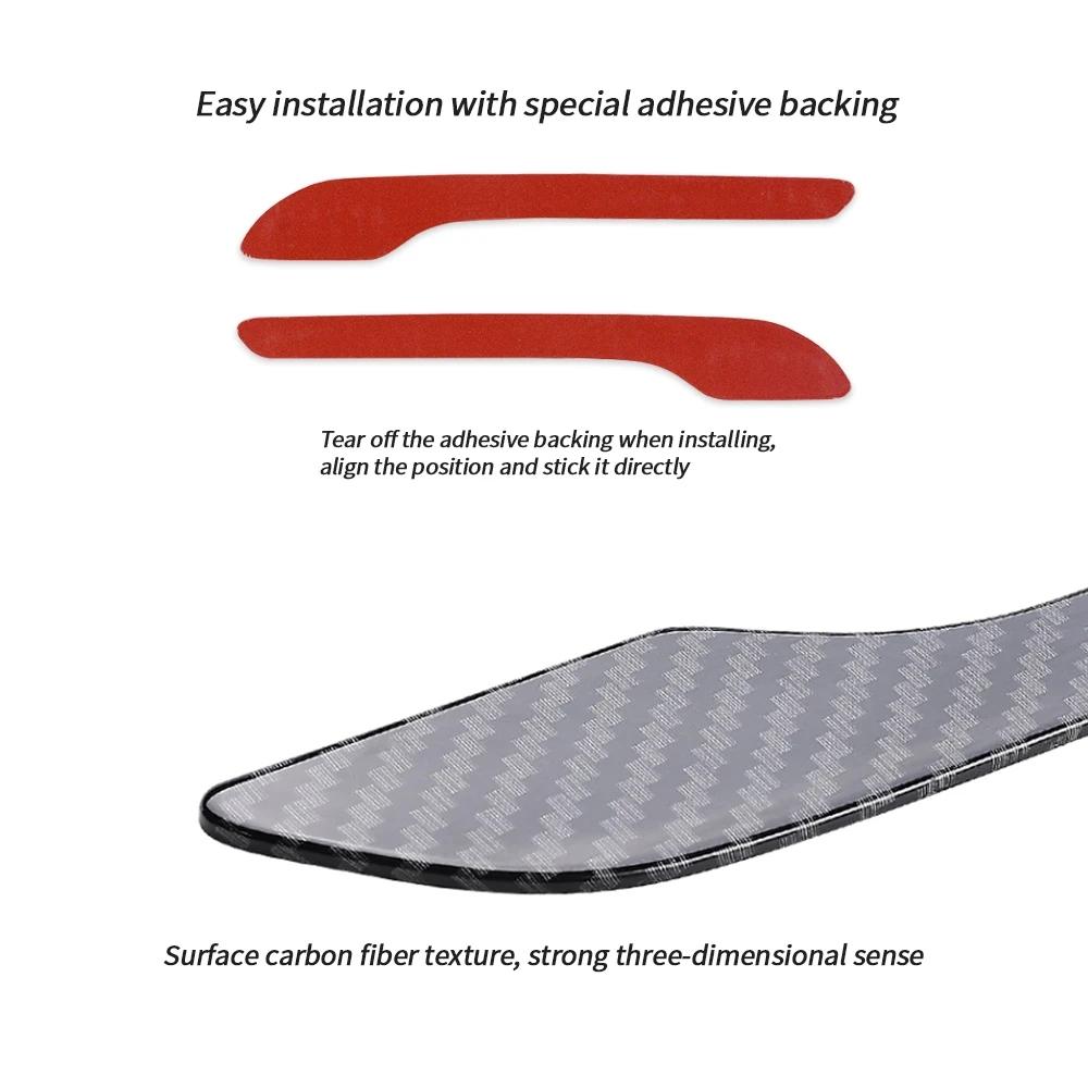 Украшение дверной ручки автомобиля из углеродного волокна для Tesla model 3 -2023 model y 2023 аксессуары наклейки на автомобиль 4 шт. автомобиль