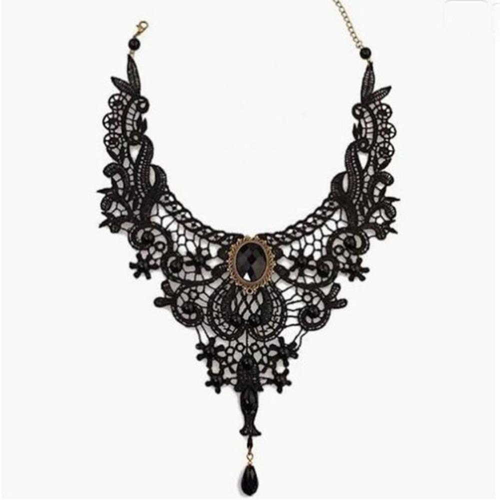 Sexy Clavicular Chain Lace Jewelry Accessories Fashion Lace Collar Gift