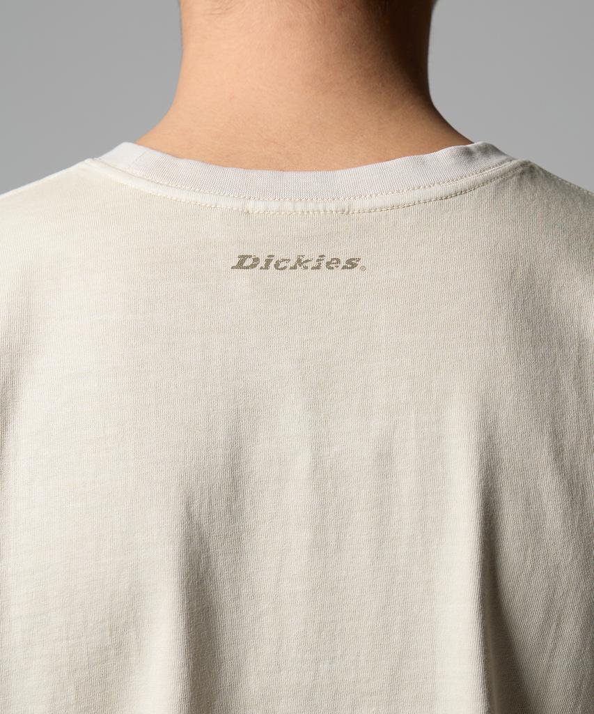 DICKIES Garment Dyed Mono Logo T-Shirt Khaki