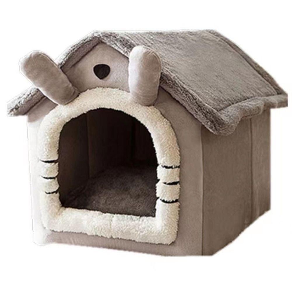 Plus Velvet Warm House Kitten Closed Cat Kennel Cat Bed Puppy Nest Pet Bed