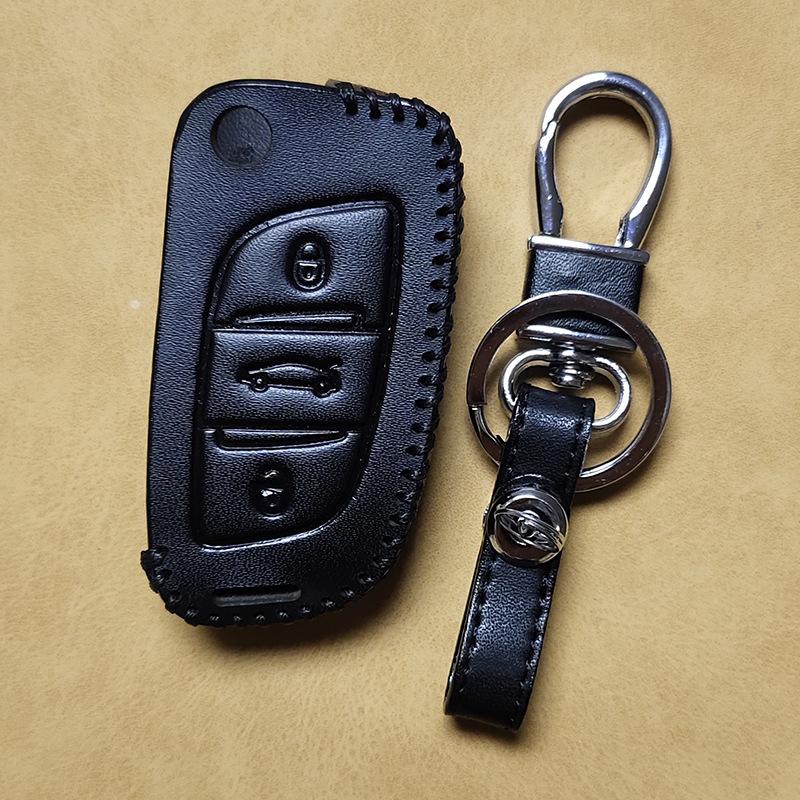 Подходит для Peugeot 308 2008 3008 408 4008 301 Citroen C3 C4 C5 DS5/DS6 Sega, кожаный чехол для ключей премиум-класса, брелок