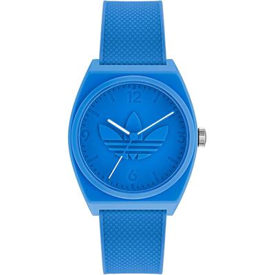 Часы adidas Originals AOST22033 Унисекс Уличные, Кварцевый механизм, Водонепроницаемость 5 АТМ, Пластик, Синий циферблат [Параллельный импорт]