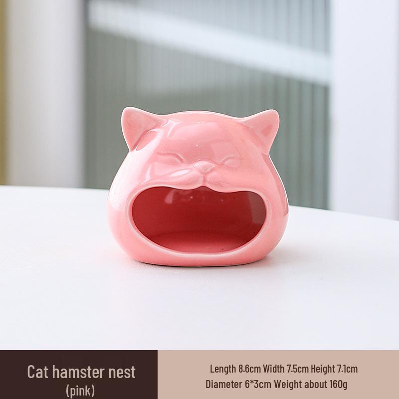 Охлаждающее керамическое убежище для хомяков: Летний приют и игровой домик