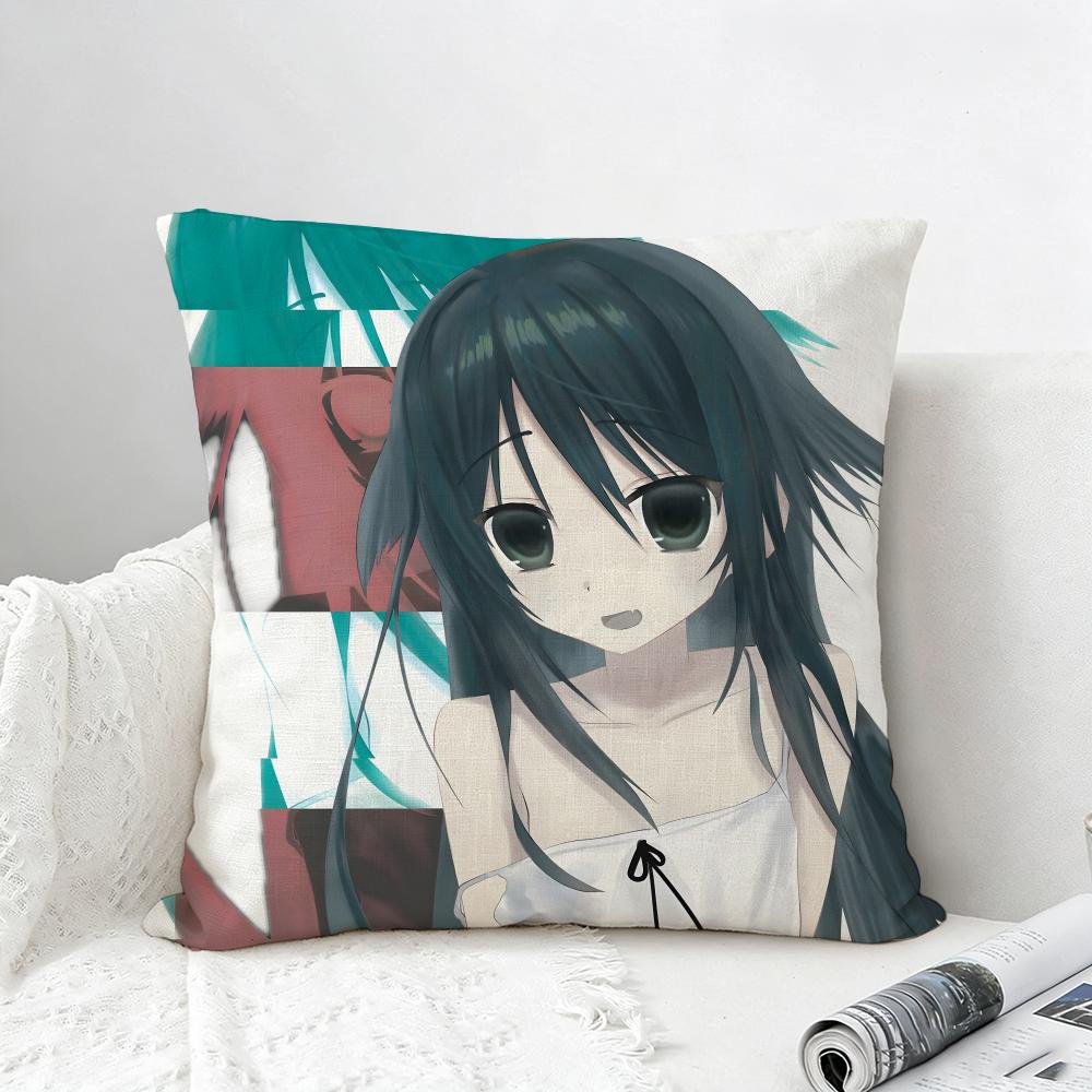 Игровой чехол для подушки Saya no Uta Натуральный льняной комплект наволочек Универсальный декор для дивана спальни стула
