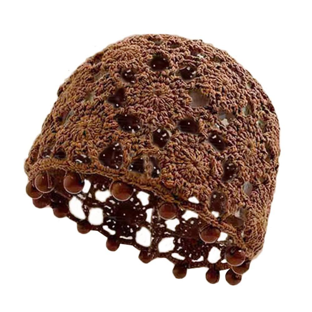 Кружевной берет, выдолбленная шапка Skullies, дышащая вязаная шапка для женщин