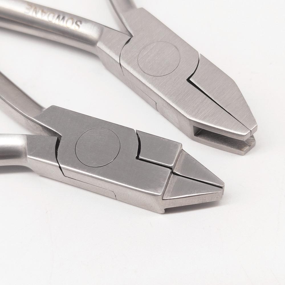 2 Pcs/set Dental Orthodontic Wire Torquing Torque Plier Forming Plier Dental Forcep Lab Laboratory Wire Bending Bend Tool Dentist Tools