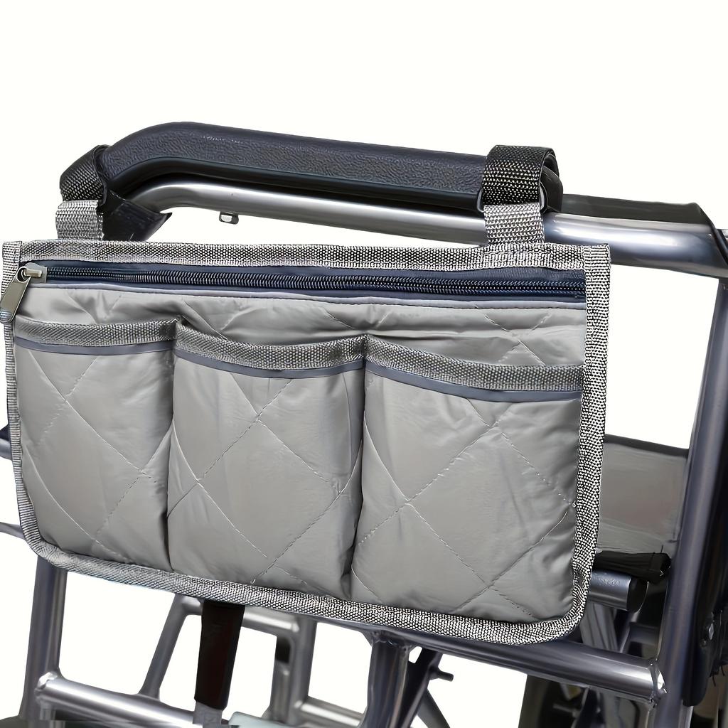Wheelchair Side Armrest Bag, Portable Versatile Storage Hanging Bag, Wheelchair Pouch With Side Pockets