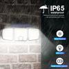 Solar Motion Sensor Outdoor Lights Waterproof 3 Heads 236/223LED Solar Security Lights Waterproof Wall Light Yard Garage Patio