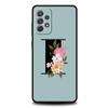 Чехол для телефона Flower Letters S для Samsung Galaxy A15 A13 A51 A71 A41 A31 A21S A03S A05 A12 A32 A52 A23 A25 A33 A53 A73 5G