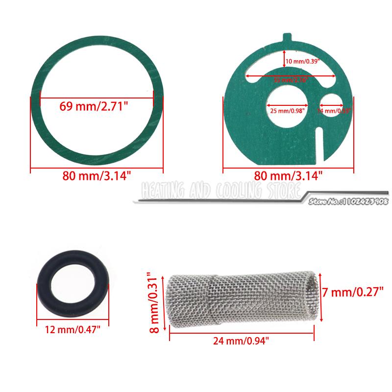 4PCS/SET Diesel Parking Heater Service Kit For Eberspacher Hydronic D5WZ D5WS D3WZ B4WSC Strainer Gasket O-Rings