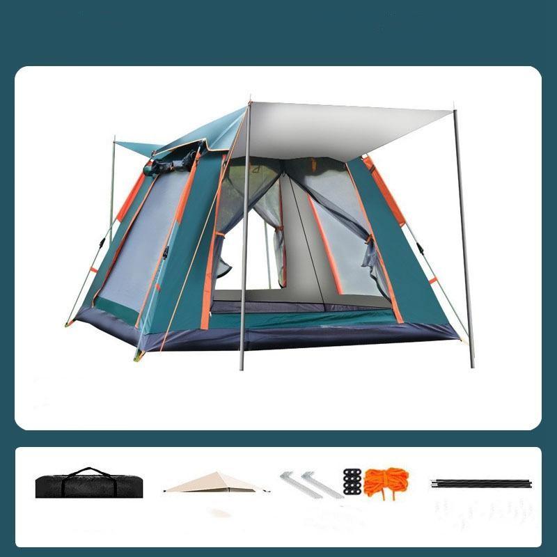Палатка для открытого парка, 3-6 человек, переносная, кемпинговая, встроенная, полностью автоматическая, кемпинговая палатка