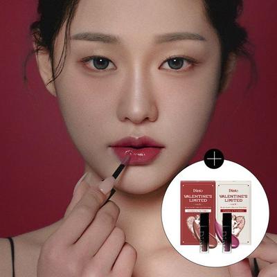 Blogloy Lip Tint 30 цветов (+ в комплект входят мини-румяна для быстрого сияния щек)