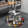 1pc Cat Party Office Round Area Rug, Indoor Mat Suitable ForOffice, Under Office Chairs Bedroom Living Room Home Decor, Room Decot149