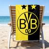 1pc B-BVB Beach Towel, Beach and Seaside Swimming Pool Equipment, Fashion Pattern, Rectangular, Travel Essentials
