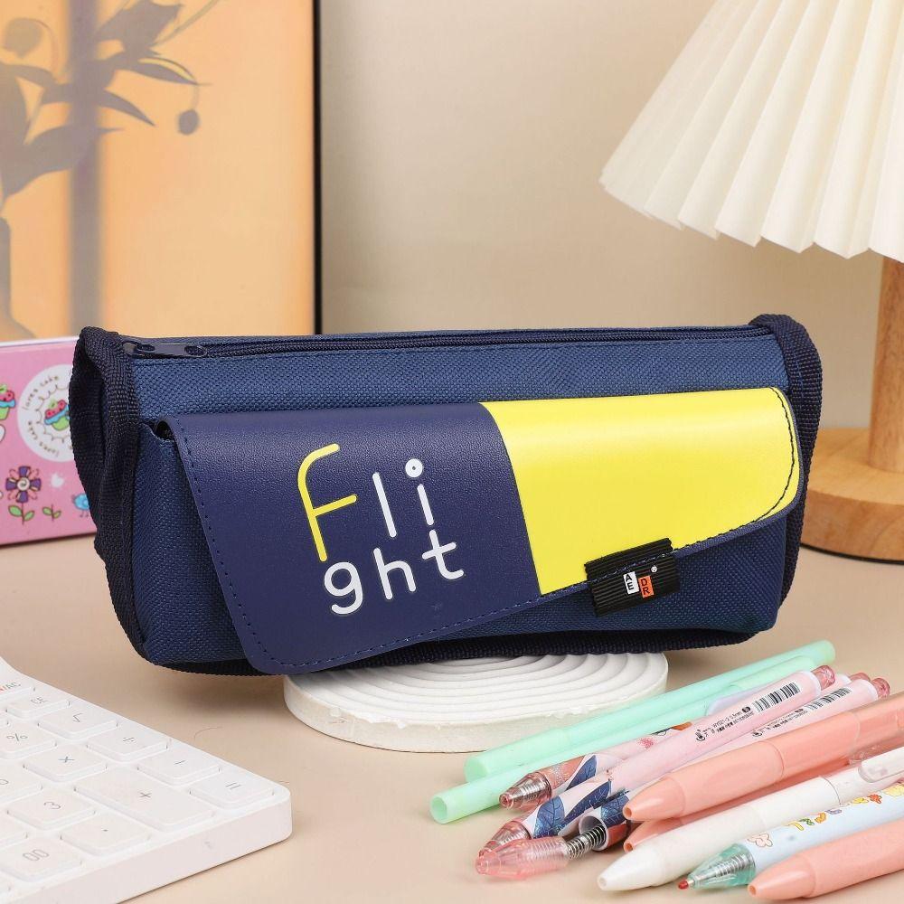 Multi Functional Pen Bag Transparent Pencil Case Cute Stationery Bag Business Card