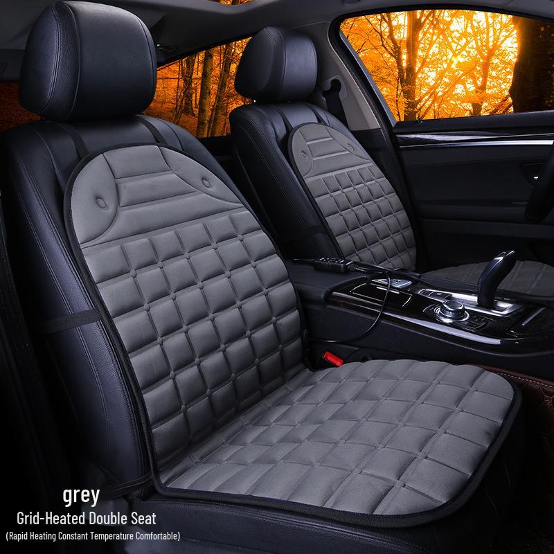 Подогреваемая накладка на сиденье автомобиля с перекрестной сеткой - Зимний аксессуар для салона