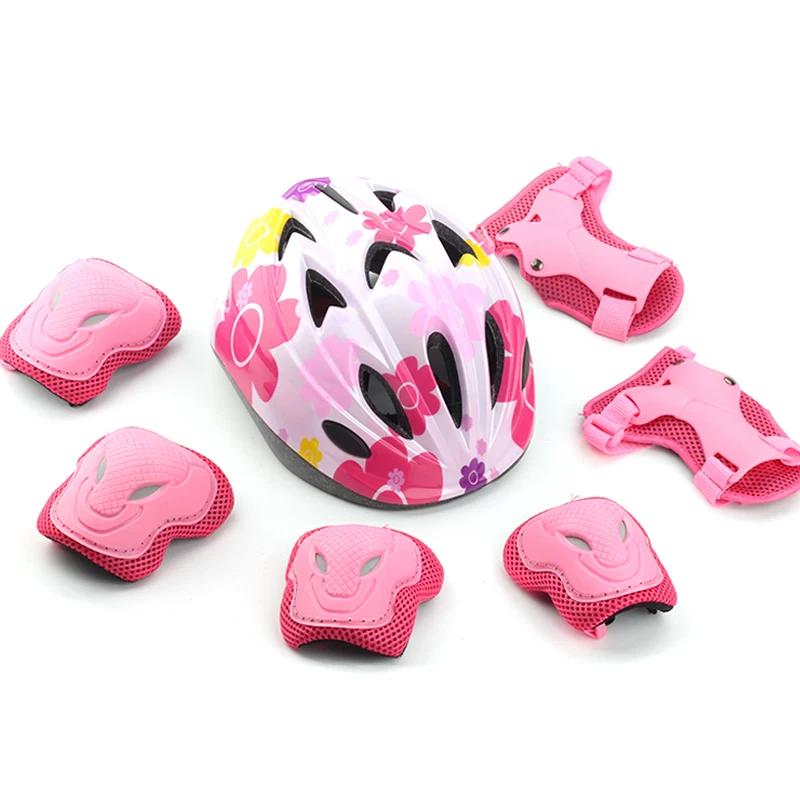 Roller Skating Protective Gear Thickened Set Adult and Children Knee Pads Men and Women Skateboarding the Skating Shoes Skating Balance Bike Helmet