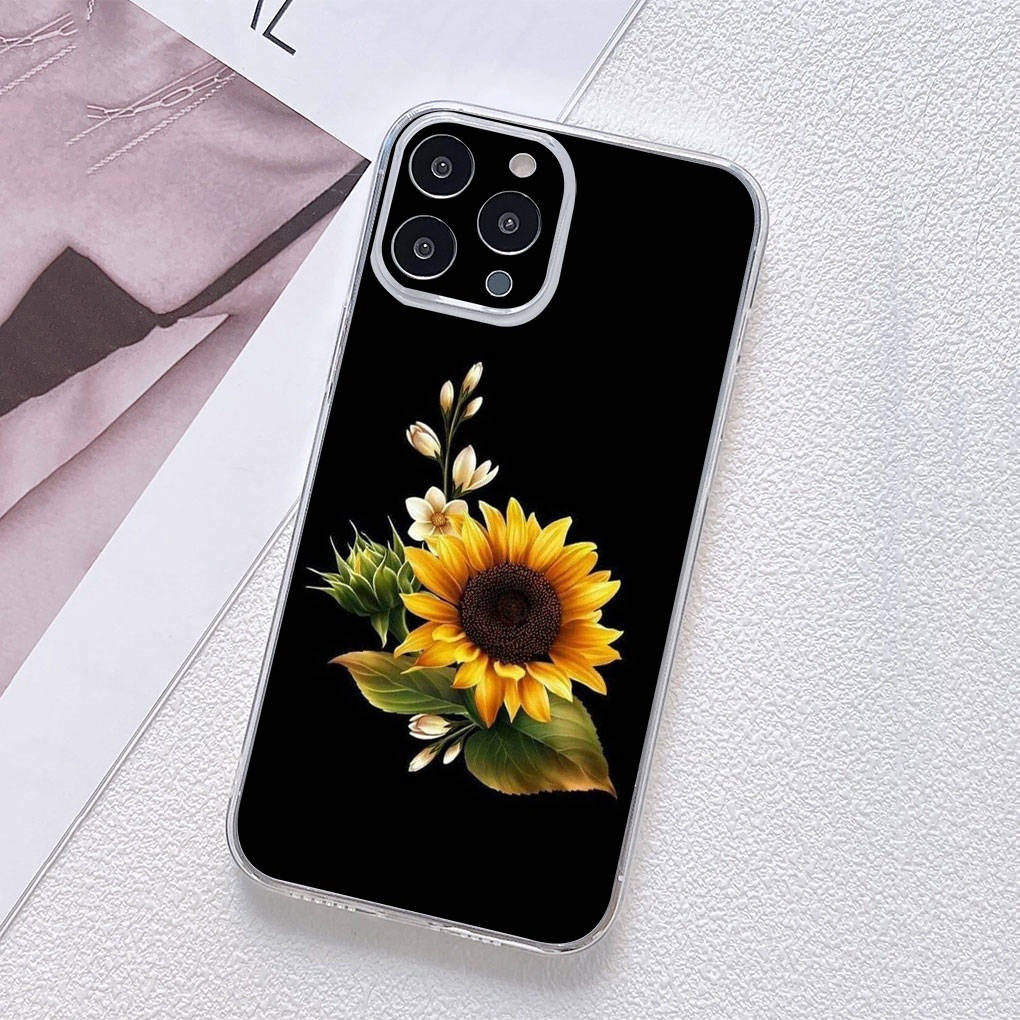 Чехол для Motorola Moto Edge 40 30 neo G54 G24 G84 iPhone 15 14 Xiaomi Redmi Note 13 12 11 Pro Samsung Galaxy A54 с изображением подсолнуха и карты Украины с украинским флагом