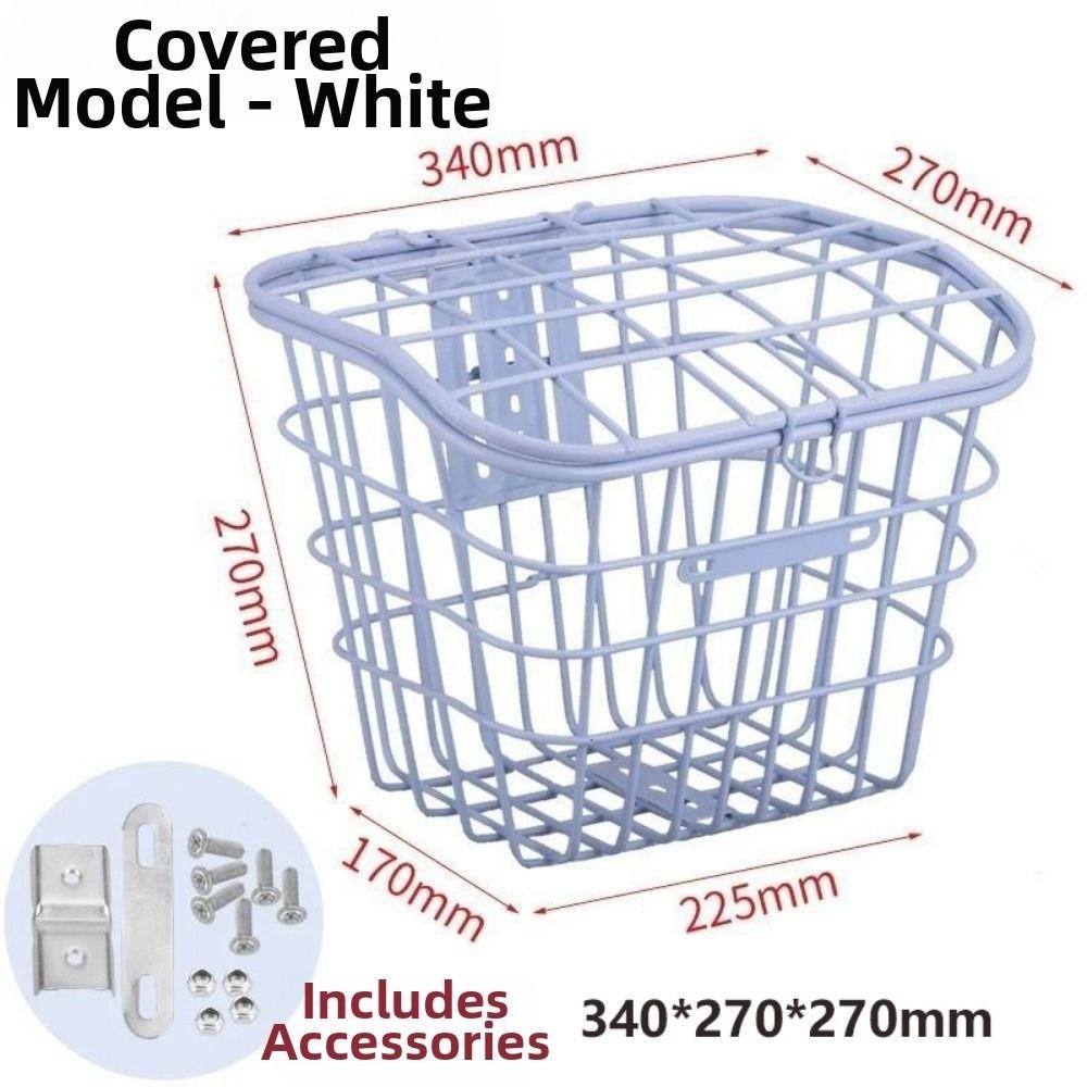 Universal Large Capacity Storage Baskets Metal Bicycle Front Basket Electric Bicycles Accessories