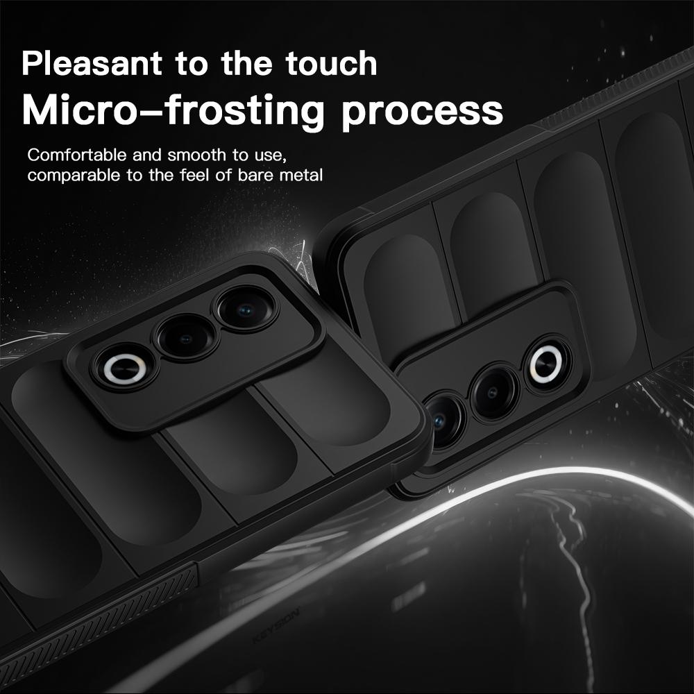KEYSION Противоударный матовый чехол для OPPO A80 5G Противоскользящая мягкая силиконовая задняя крышка для телефона OPPO A80 5G