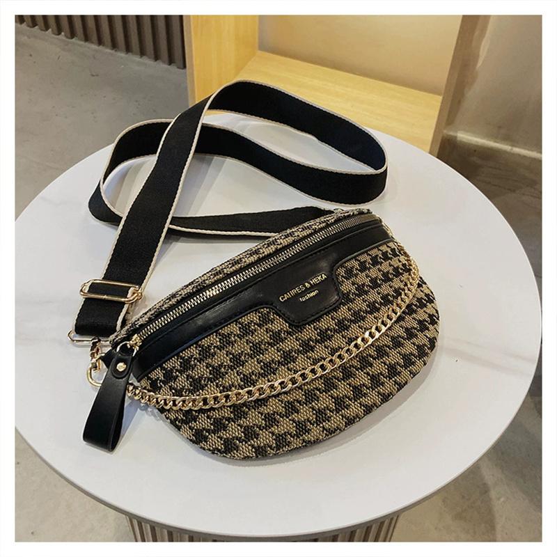 Women's Fashion Leopard Print Fanny Pack, Casual Versatile Zipper Chest Bag, Trendy All-Match Sling Bum Bag for Daily Use