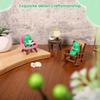 Cute Frog Cat Animal Ornaments Resin Miniature Figurines Simulation Ornament Decor for Home Office Desktop Bookshelf Decoration