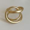 925 Silver Line Ring for Women Originality Irregular Exaggerate Punk Hollow Out Jewelry Gift