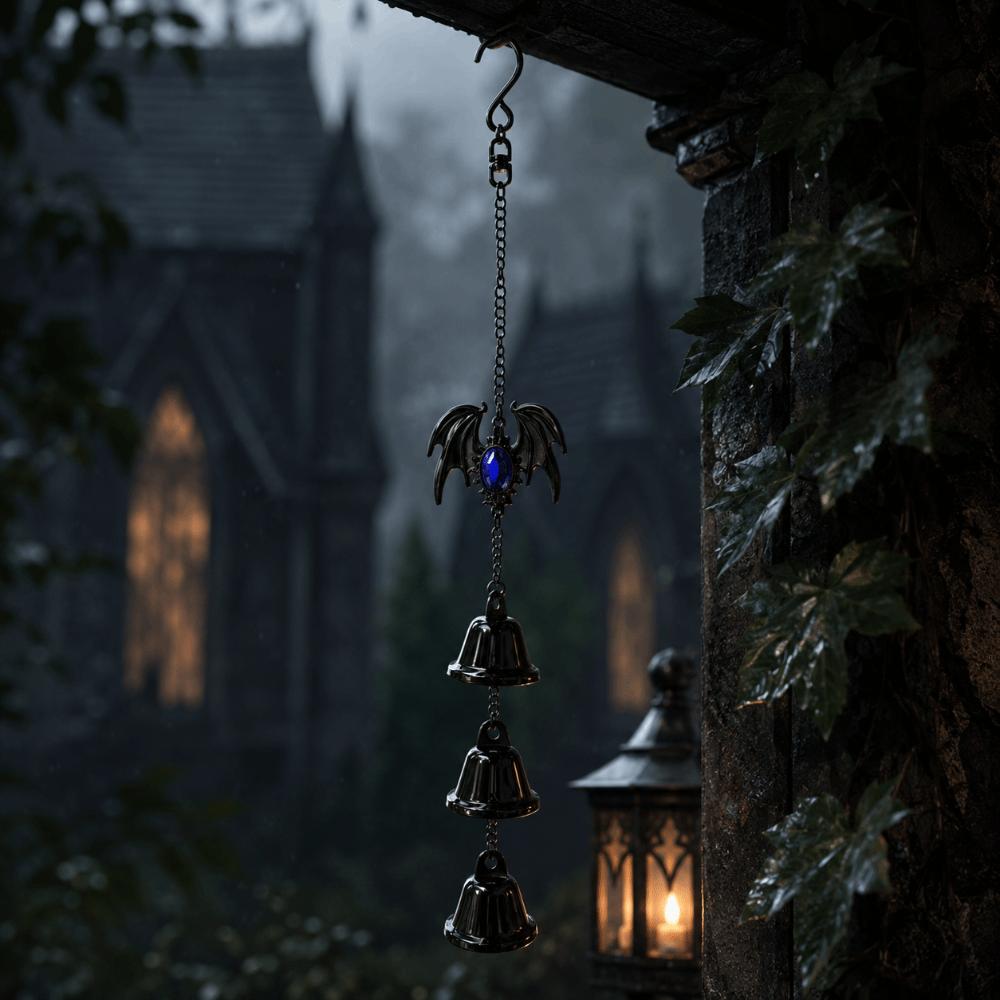 Decorations Halloween Wind Chime Dark Style Metal Bells Wind Chime Creativity Bat Wind Chime Home