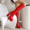 Large Size Boots Women's Shoes Autumn and Winter New Women's Boots Thick Sole Thick Heel High Heel High Tube