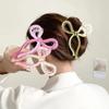 Crab Hair Clips for Women Shark Jelly Clear Claw Clips Scissors Shape Clamp Barrette Hairpin Girls Hair Accessories