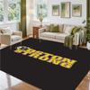 Boston Bruins Design Crystal Velvet Rug Soft Decorative Mat for Bedroom Entrance