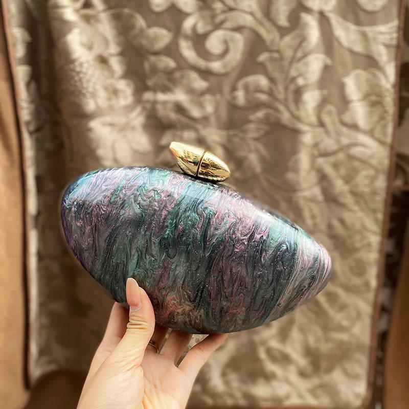 Candy color acrylic mango bag new fashion niche design shoulder bag crossbody box bag