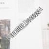 Watch Band for Samsung Galaxy Watch3 41mm/Watch Active2 44mm/40mm 7-Bead D-Shape Rhinestones Decor Silver Stainless Steel Strap