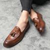 High Quality Brand Handmade Sole Loafers Massage Soft Soled Men's Leather Casual Shoes Elegant Men's Low Top Shoes Free Delivery
