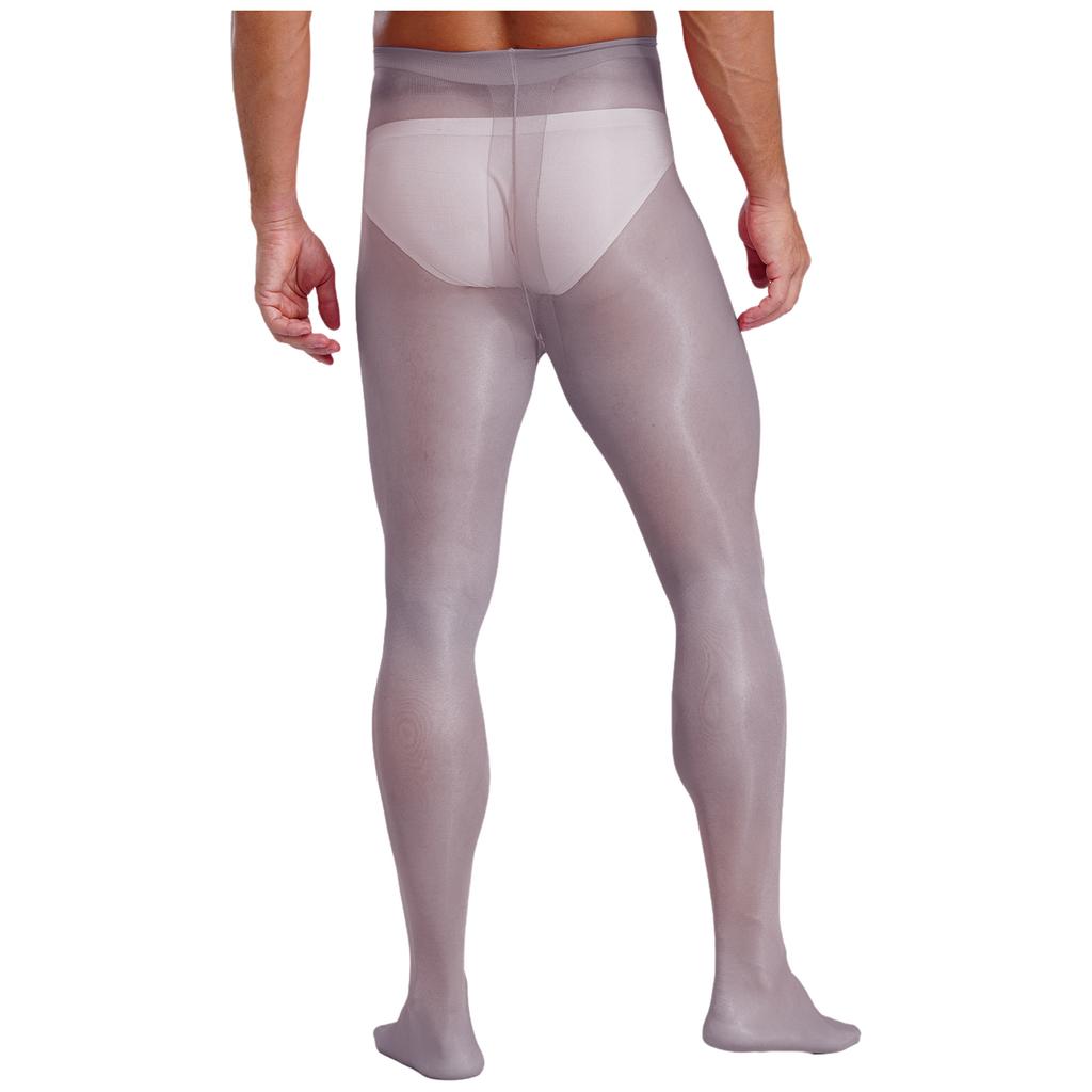 Мужские прозрачные эластичные колготки с эластичной талией, леггинсы для переодевания, глянцевые колготки для выступлений в косплее