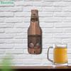 Настенный деревянный открыватель для бутылок - Рустикальный пивной открыватель с уловителем крышек для домашнего бара и кухни
