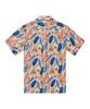 PRODESHIRT [Comfort] Tropical Flower Linen Camp Shirt (Orange)