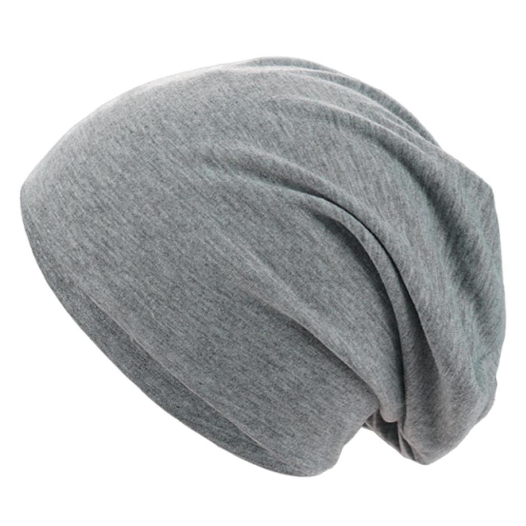 Однотонная двухслойная мешковатая шапка - Дышащая вязка для активного отдыха, езды на велосипеде, бега и использования после родов